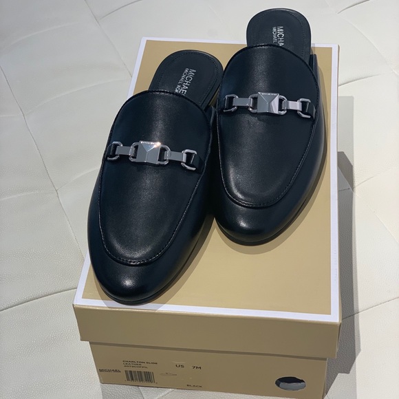 Michael kors charlton leather mule Clearance